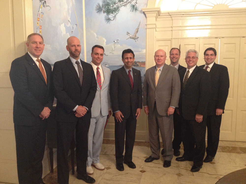 Lou and other members of USGLC meet with Louisiana Governor Jindel in June 2015
